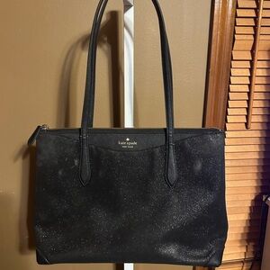 Kate Spade Glitter Black Tote